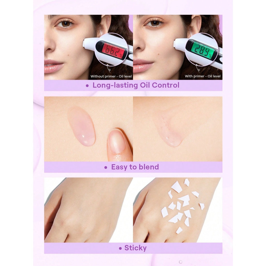 SHEGLAM Good Grip Feuchtigkeitsspendender Primer-Blaubeere+AHA-15ml