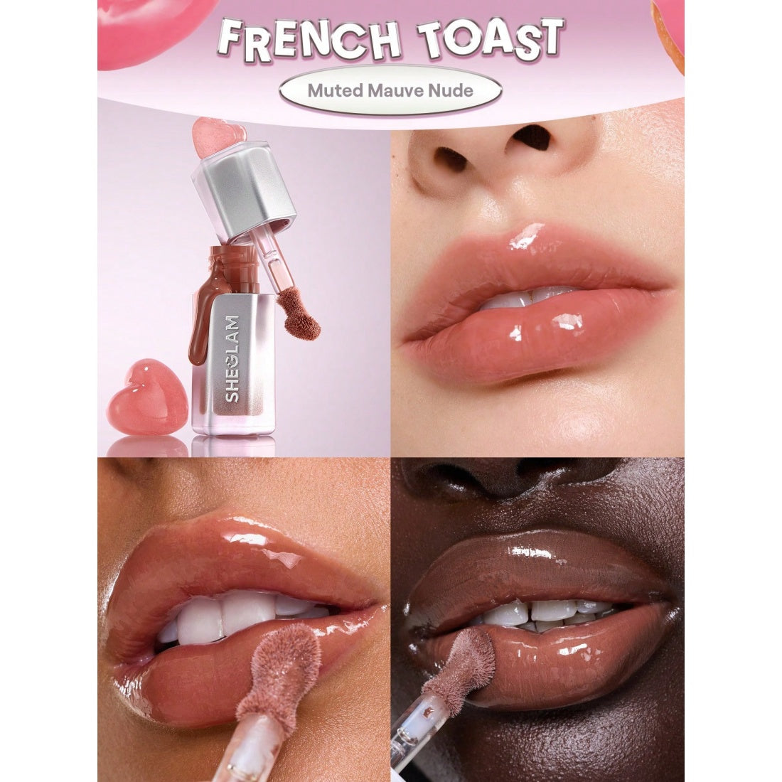 SHEGLAM Glass Lock Air Gloss-013 French Toast