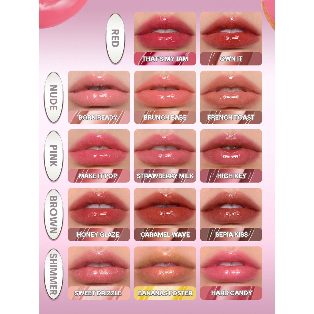 SHEGLAM Glass Lock Air Gloss- 119 Make Lt Pop