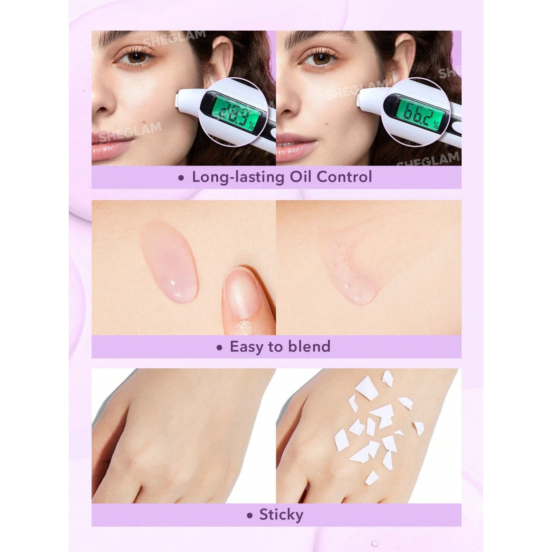 SHEGLAM Good Grip Hydraterende Primer-Bosbes+AHA