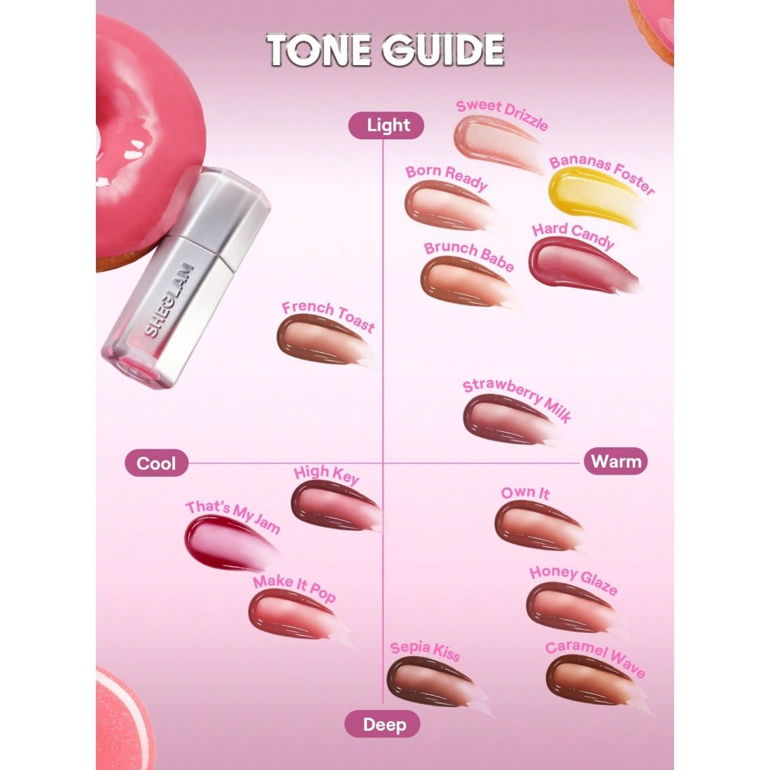 SHEGLAM Glass Lock Air Gloss-013 French Toast
