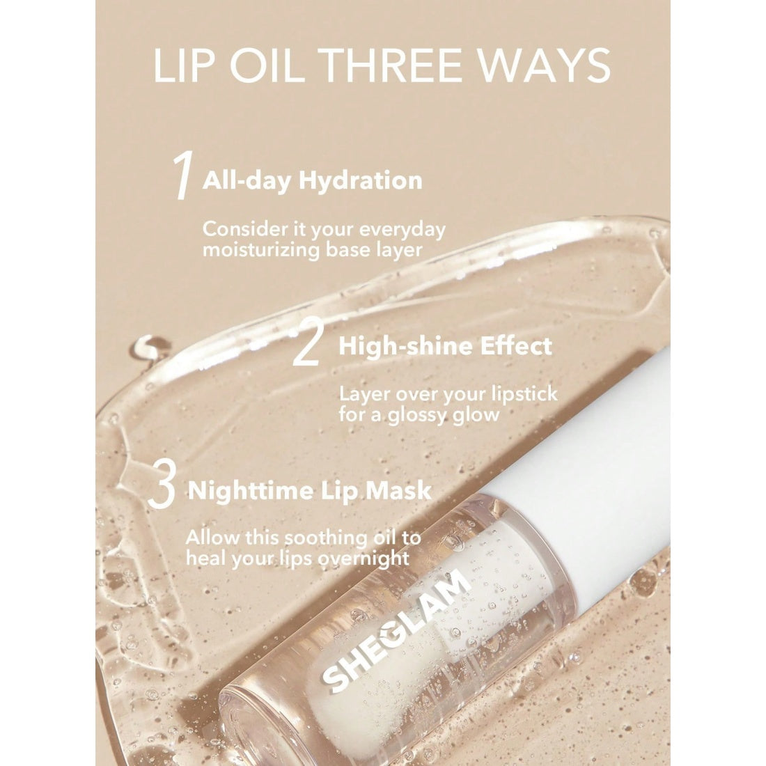 SHEGLAM Jelly Wow Hydrating Lip Oil-604 Loco for Coco
