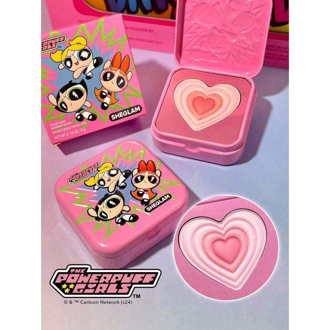 The Powerpuff Girls X SHEGLAM Tough Love Shimmer Blush-Utonium