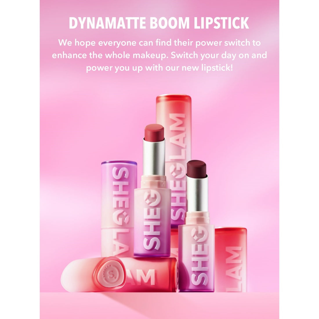 SHEGLAM Dynamatte Boom, rouge à lèvres mat longue tenue - 608 Don’t Hesitate