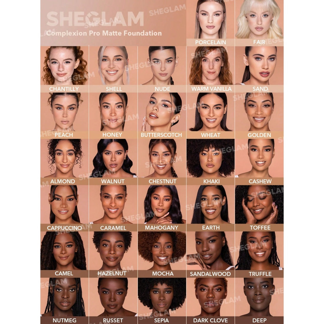 Fond de teint mat longue tenue et respirant SHEGLAM Complexion Pro – teinte claire