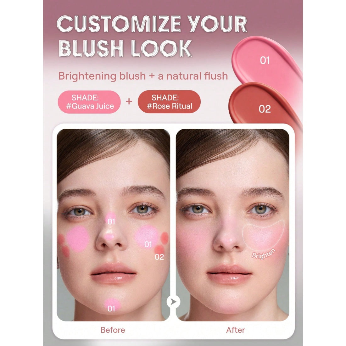 SHEGLAM Buttery Bliss Blush Stick-008 Guava Juice