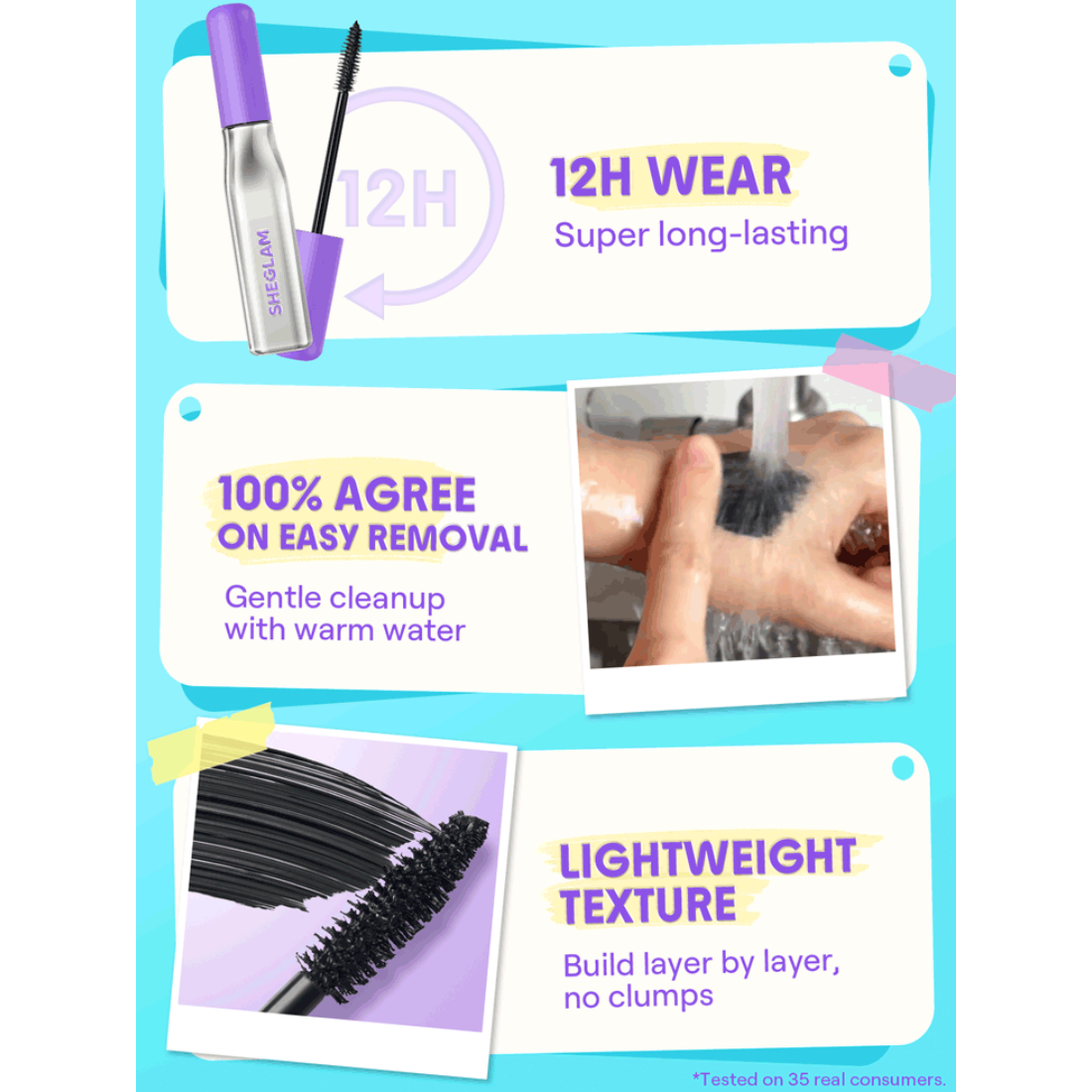 SHEGLAM Lashlighter Mega Boost Mascara-Black