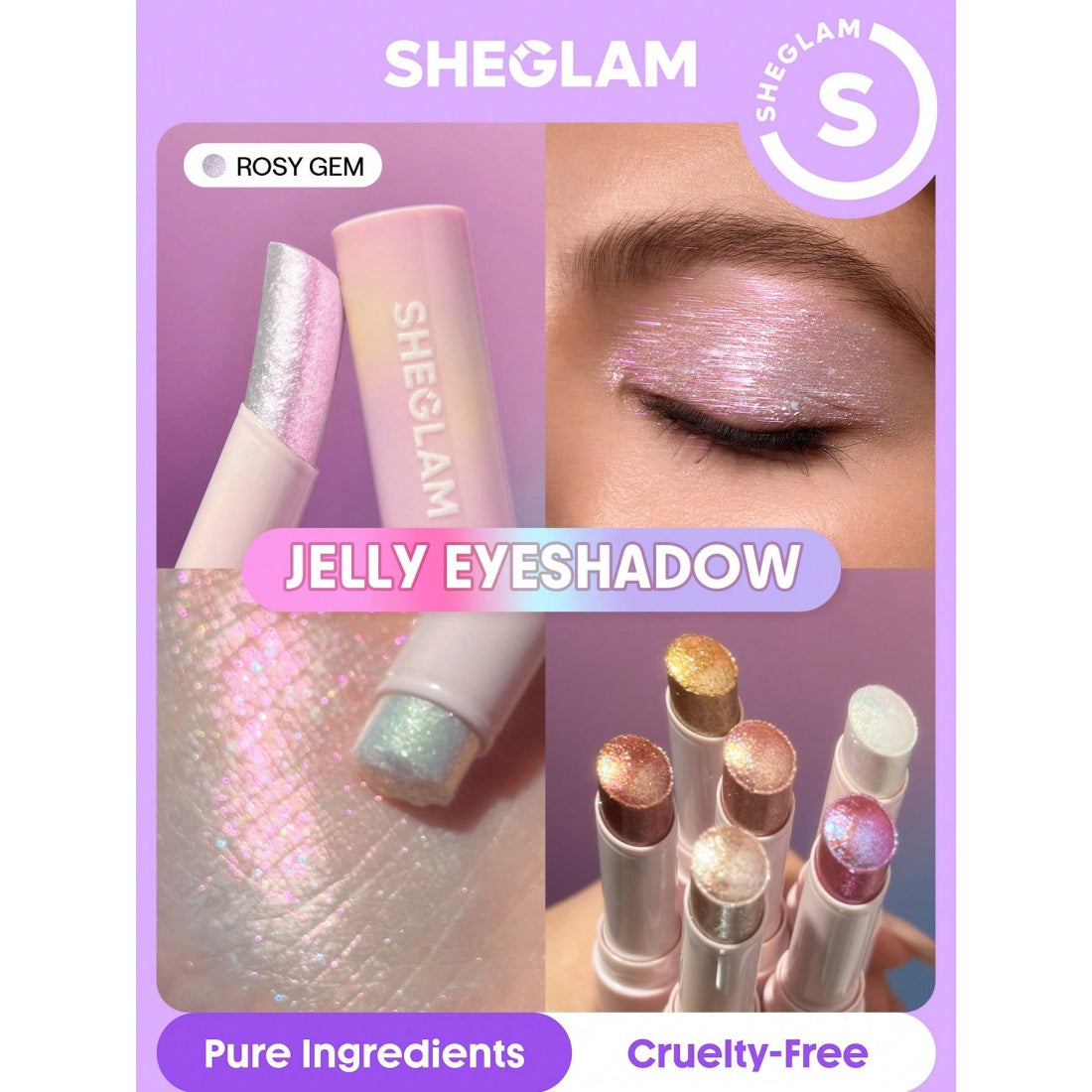 SHEGLAM Crystal Jelly Glaze Stick-05 Rosy Gem