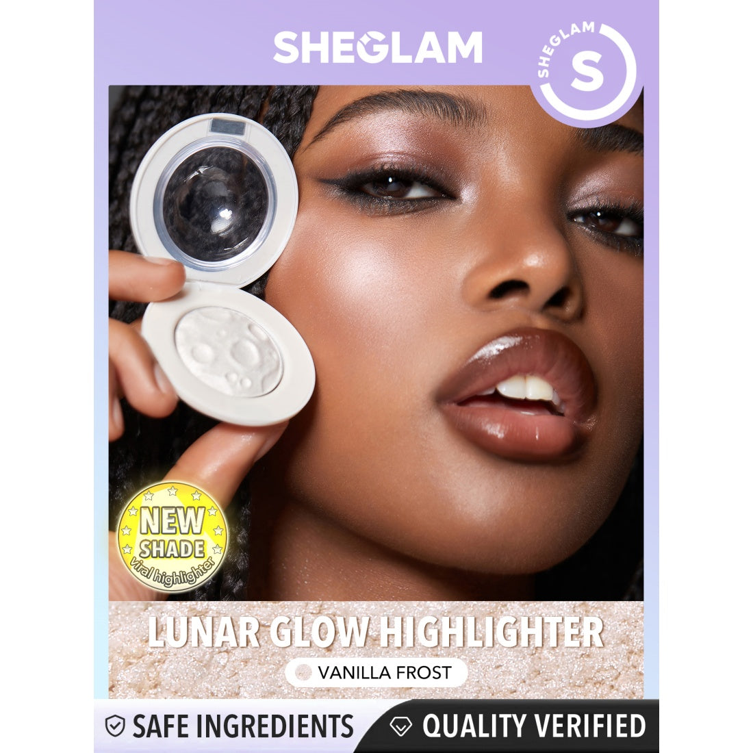 SHEGLAM Lunar Glow Highlighter-01 Vanilla Frost