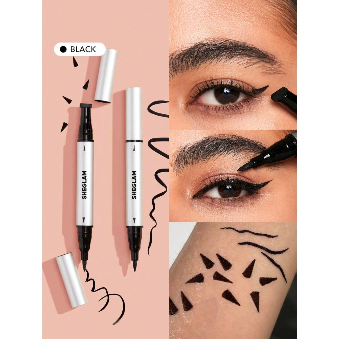 SHEGLAM Wing It Waterproof Liner Duo-Zwart