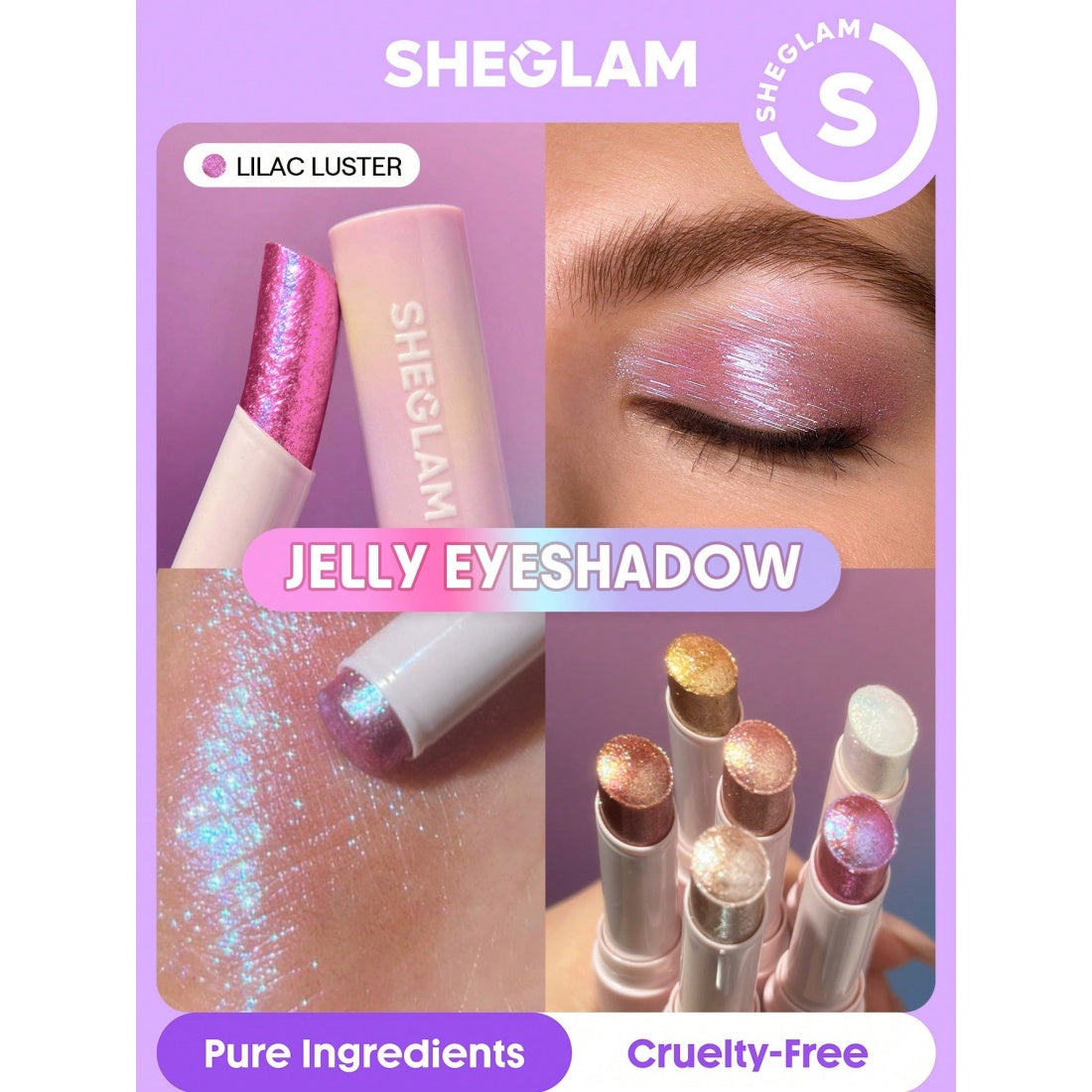 SHEGLAM Crystal Jelly Glaze Stick – 08 Lilac Luster