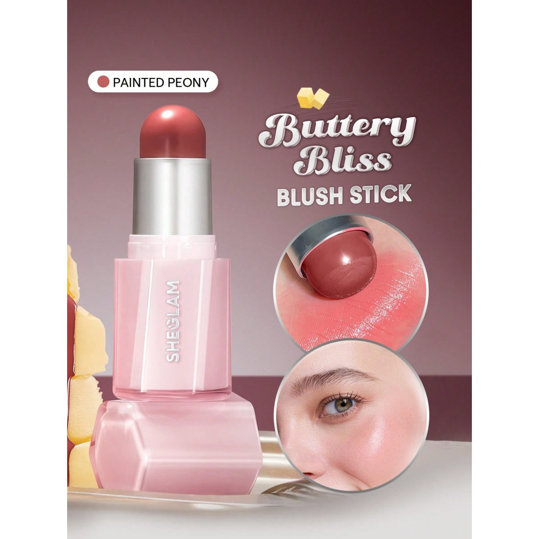SHEGLAM Buttery Bliss Blush Stick-009 Painted Peony