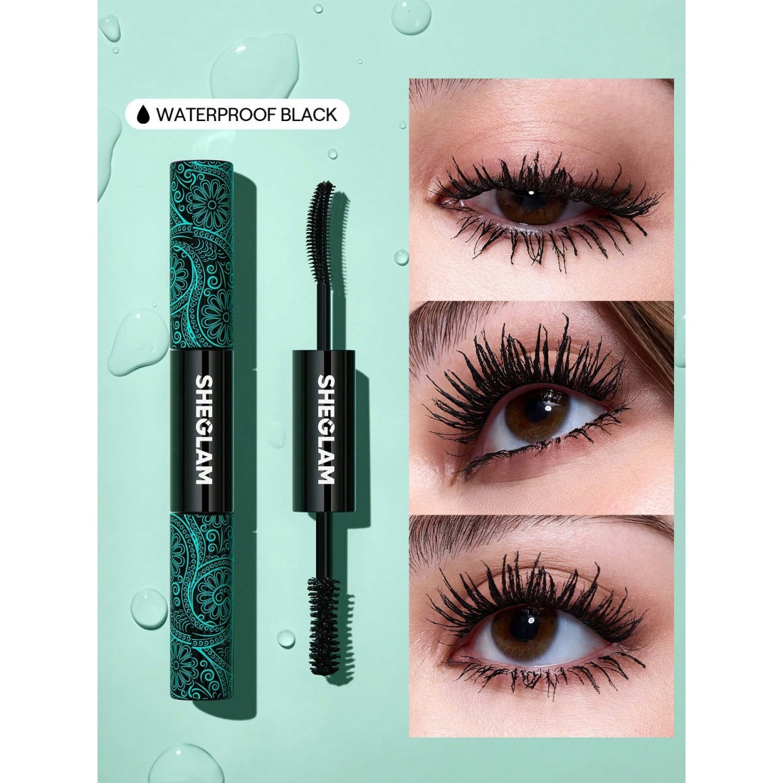Mascara tout-en-un volume et longueur SHEGLAM - Noir waterproof