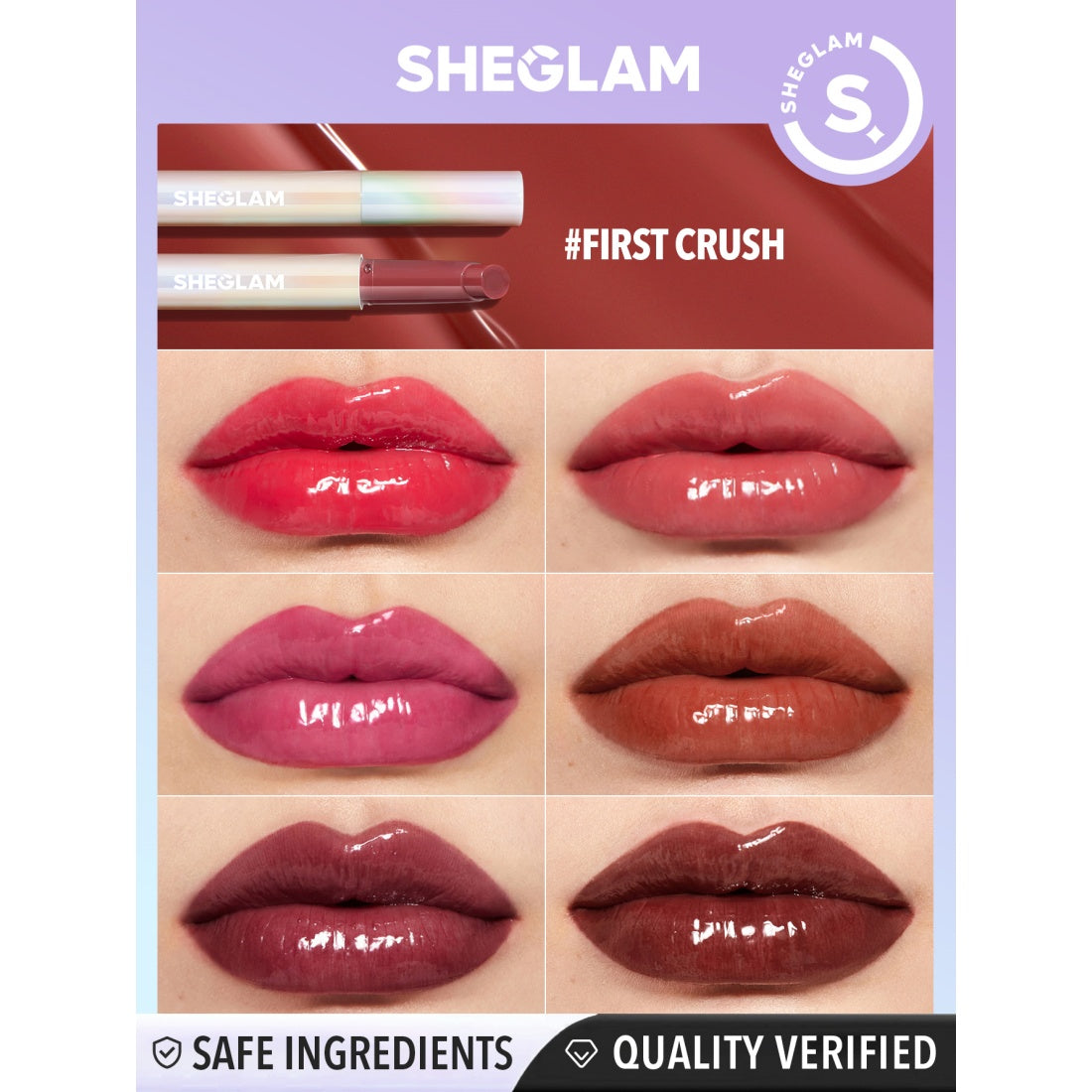 SHEGLAM Pout-Perfect Shine Lippenplumper – 115 First Crush