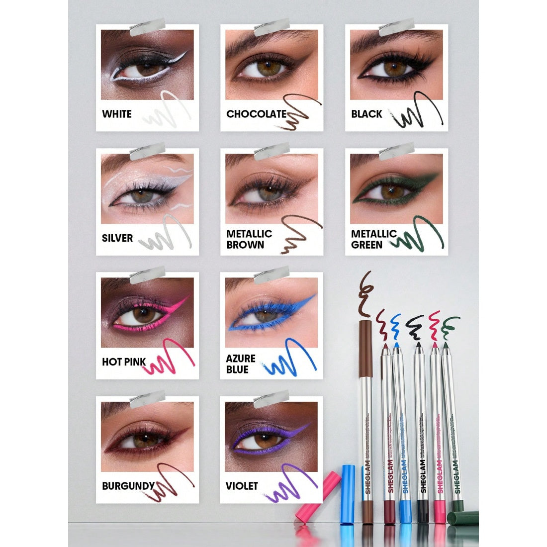 Delineador en gel multifonction longue tenue Boldline de SHEGLAM - Chocolat
