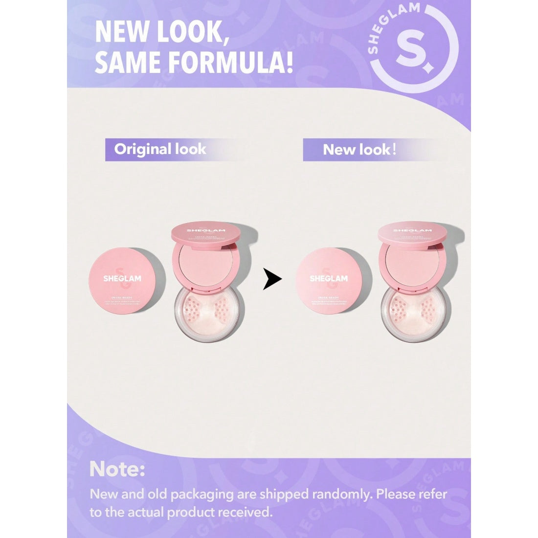 SHEGLAM Insta-Ready Face & Under Eye Setting Powder Duo-01 Bubblegum