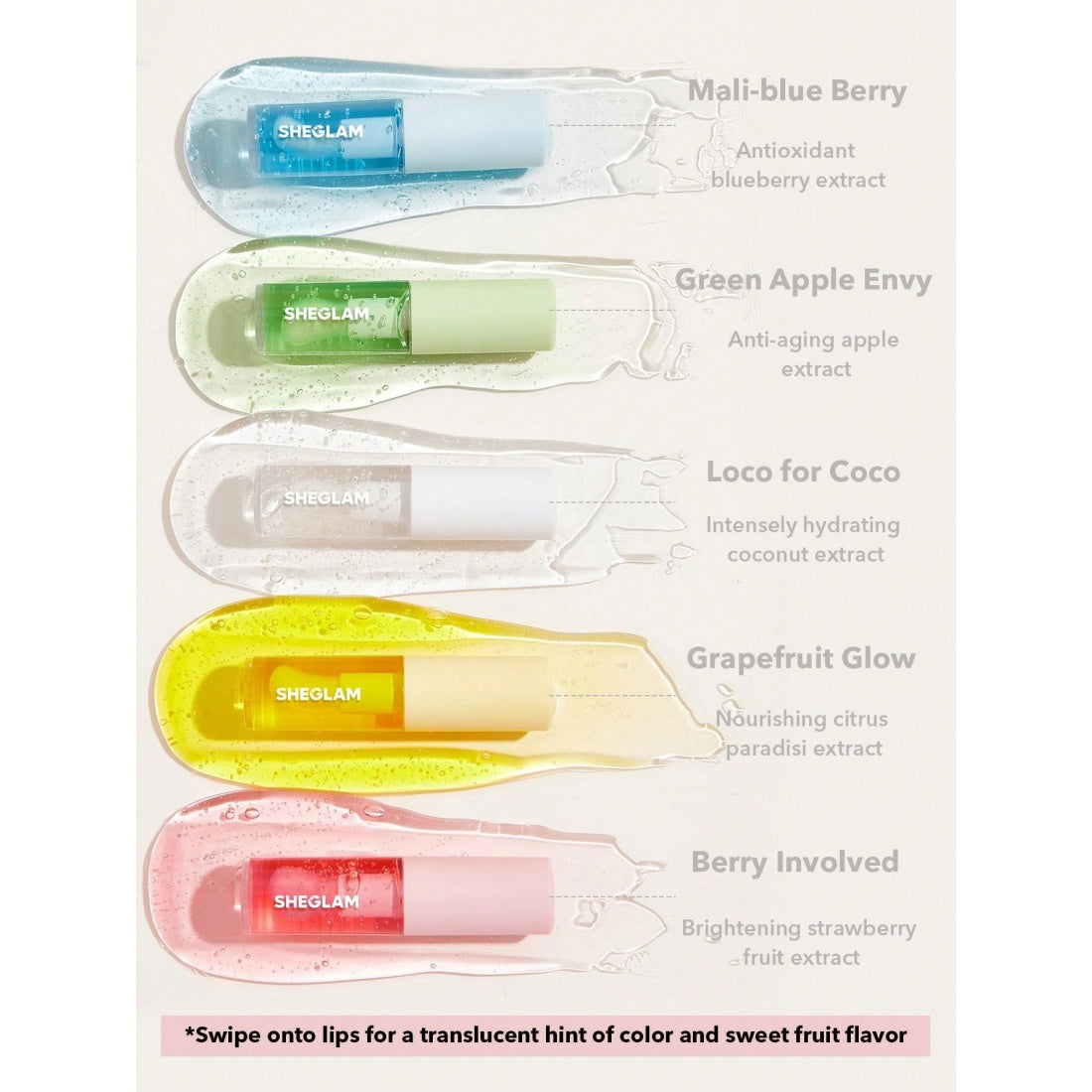 SHEGLAM Jelly Wow Hydrating Lip Oil-604 Loco for Coco