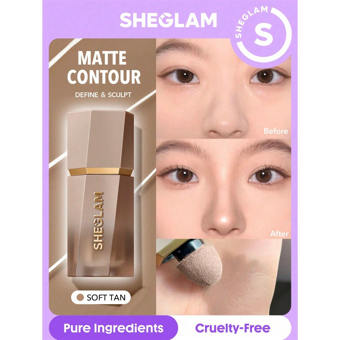 SHEGLAM Sun Sculpt Vloeibare Contour-01 Soft Tan