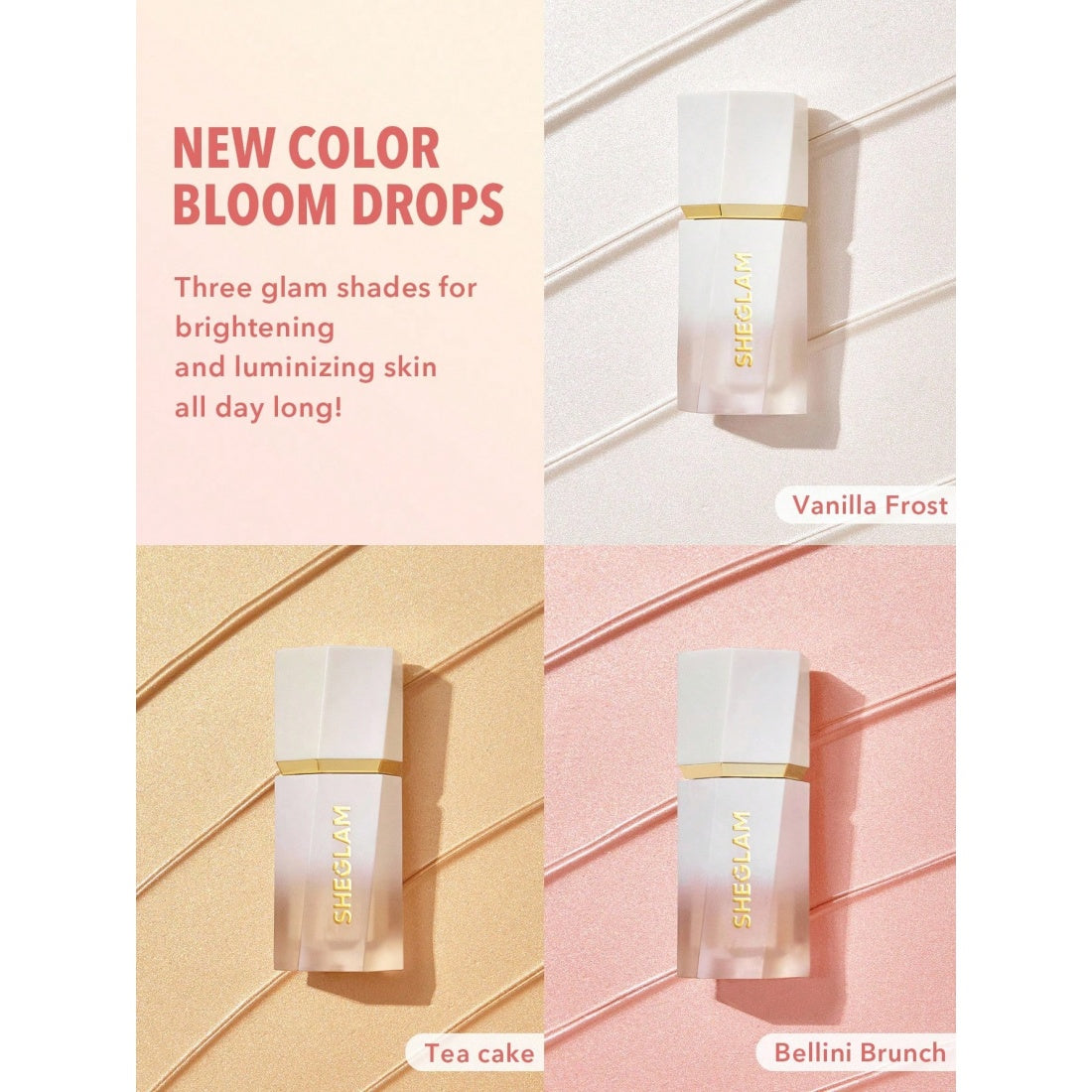 SHEGLAM Glow Bloom Vloeibare Highlighter-01 Vanilla Frost