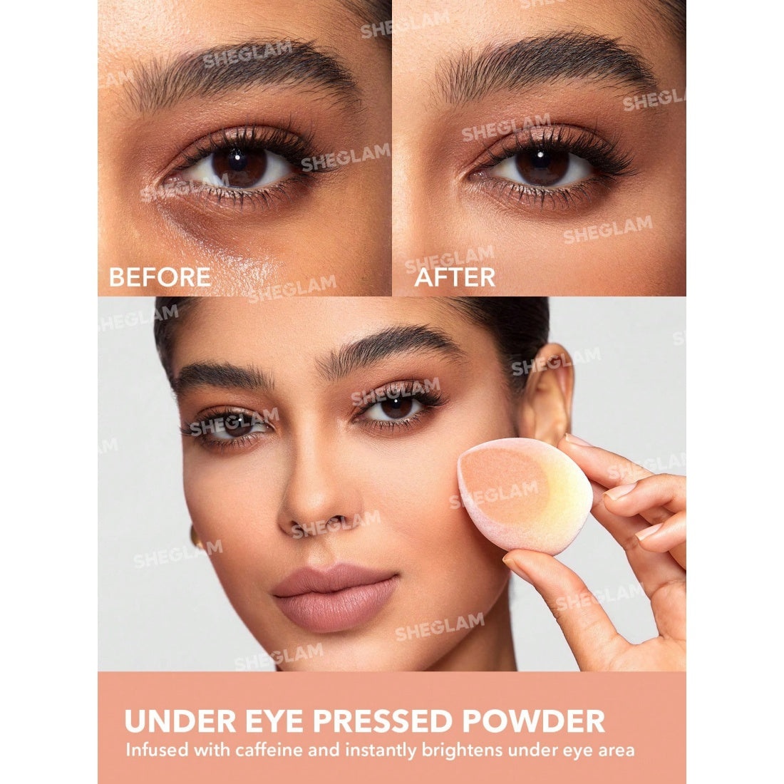 SHEGLAM Insta-Ready Face & Under Eye Setting Powder Duo-11 Bisque