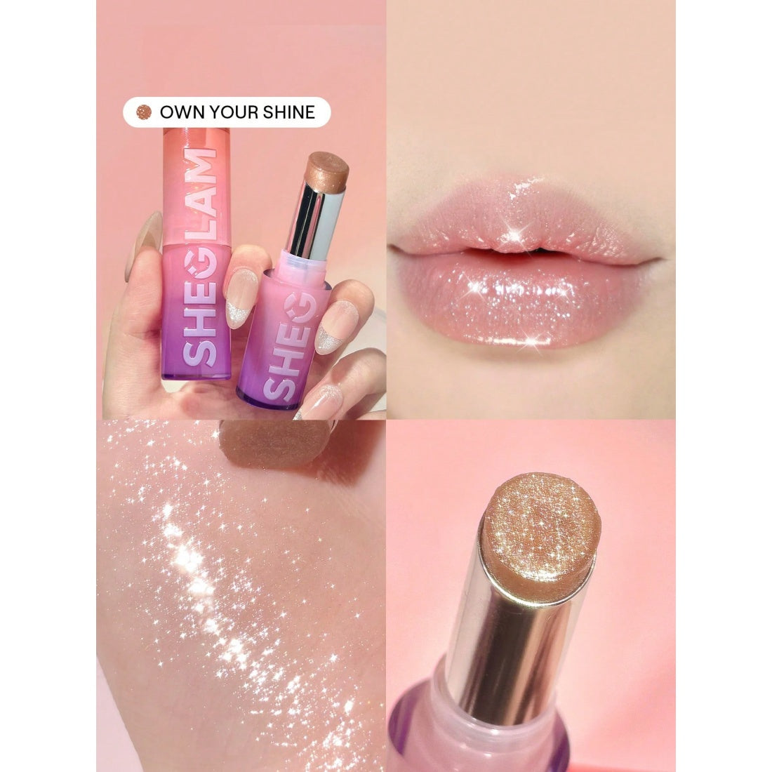 SHEGLAM Mirror Kiss High-Shine Lipstick-666 Own Your Shine