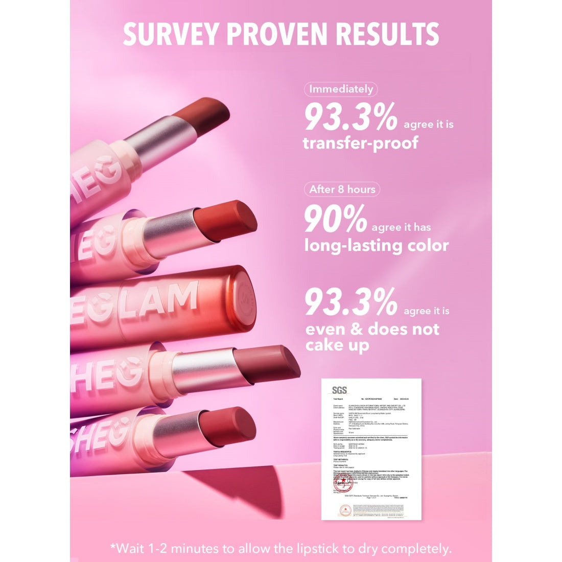 SHEGLAM Dynamatte Boom Langhoudende Matte Lipstick-100 Rule Breaker