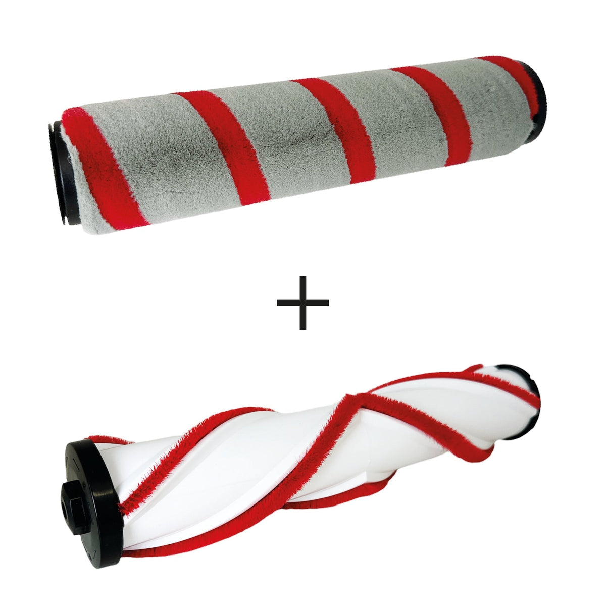 Redkey RK1  Pack 2 Rulli di ricambio: Rullo morbido per pulizia pavimento + Rullo spirale per capelli e polvere